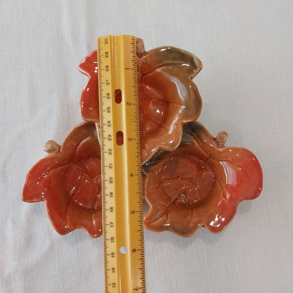 Vintage MCM tii Collections ceramic 2 tier three leaf tea light candle holder - Picture 11 of 12